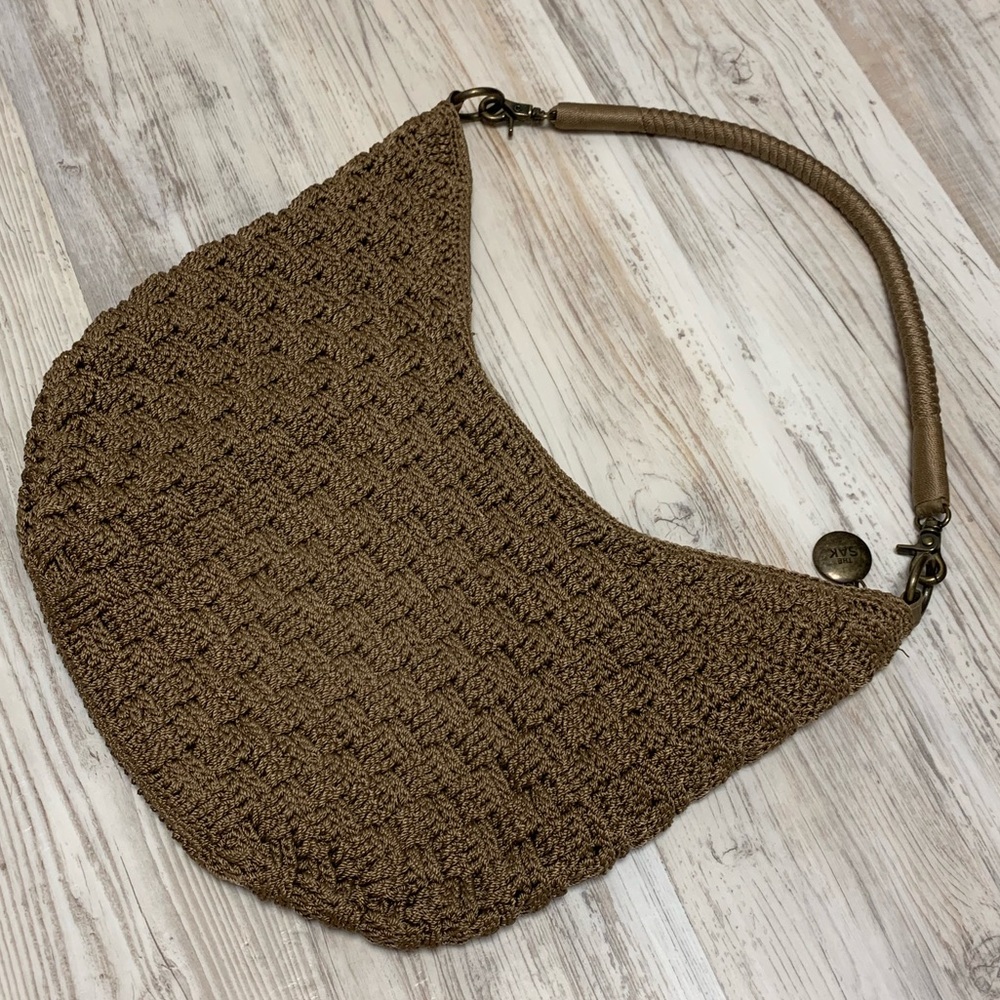 The Sak Classic Crochet Tan Hobo Bag